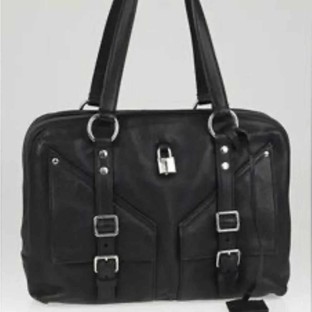 Yves Saint Laurent EUC Sac Lover black Leather Shoulder vintage Handbag ✨ - Picture 11 of 17